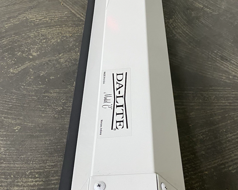Da-Lite  Model C Manual Projection Screen 96" 16:10 - Tensioner Broken