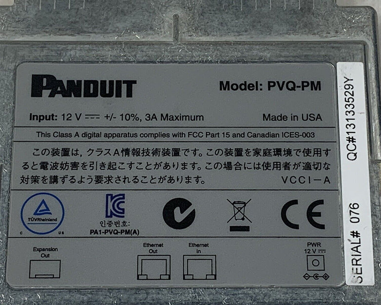 Panduit PVQ-PM PanView IQ Panel Manager Expansion Module