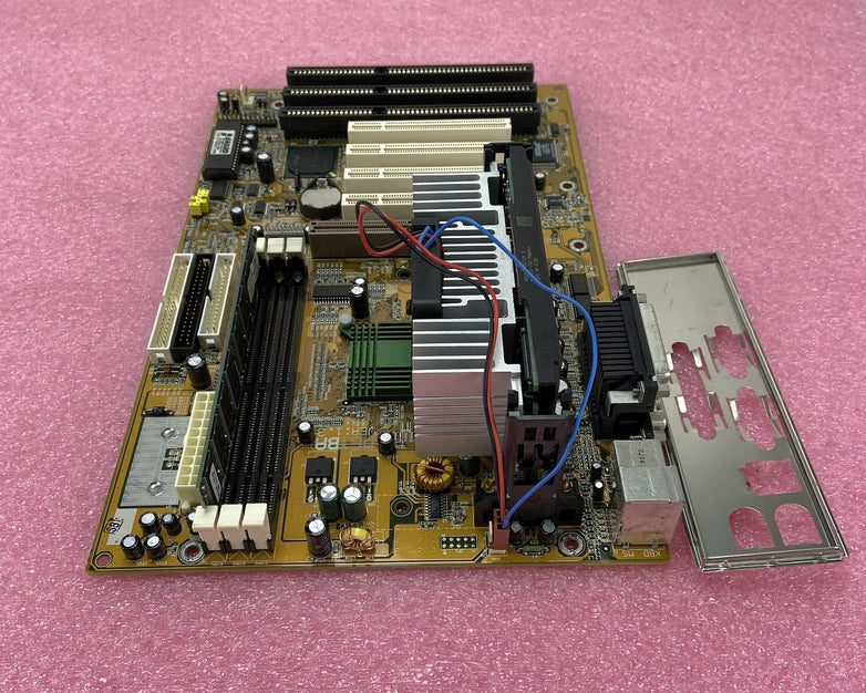 BioStar M6TBA Motherboard Intel Pentium III 450MHz 64MB RAM w/IO Shield