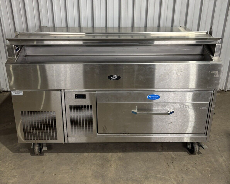 Randell FX-1-290 One Drawer Refrigerator Freezer Chef Base Prep Table 115V Cools
