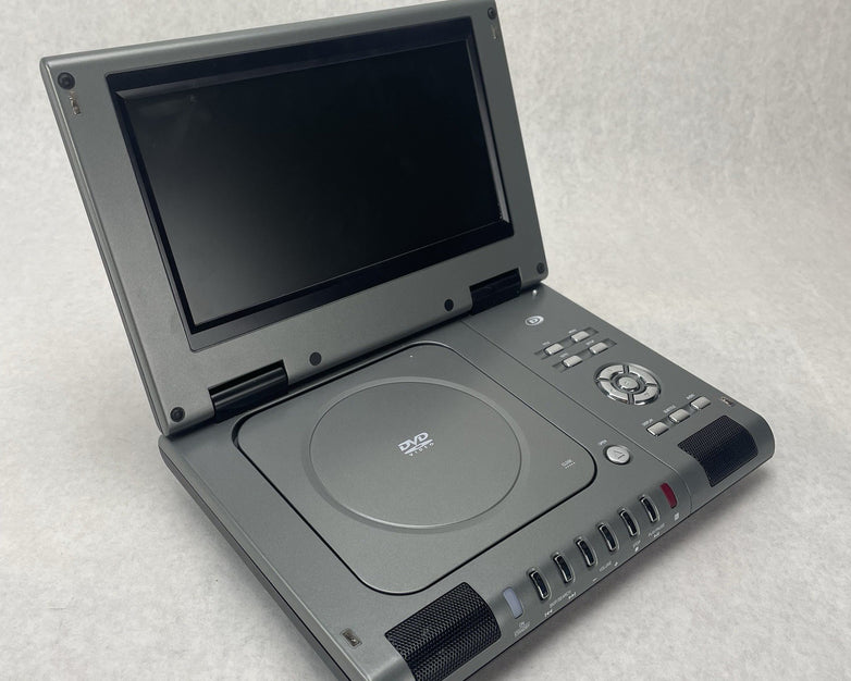 Durabrand PDV-709 Portable DVD Player 9 Inch Screen Gray Black Untested
