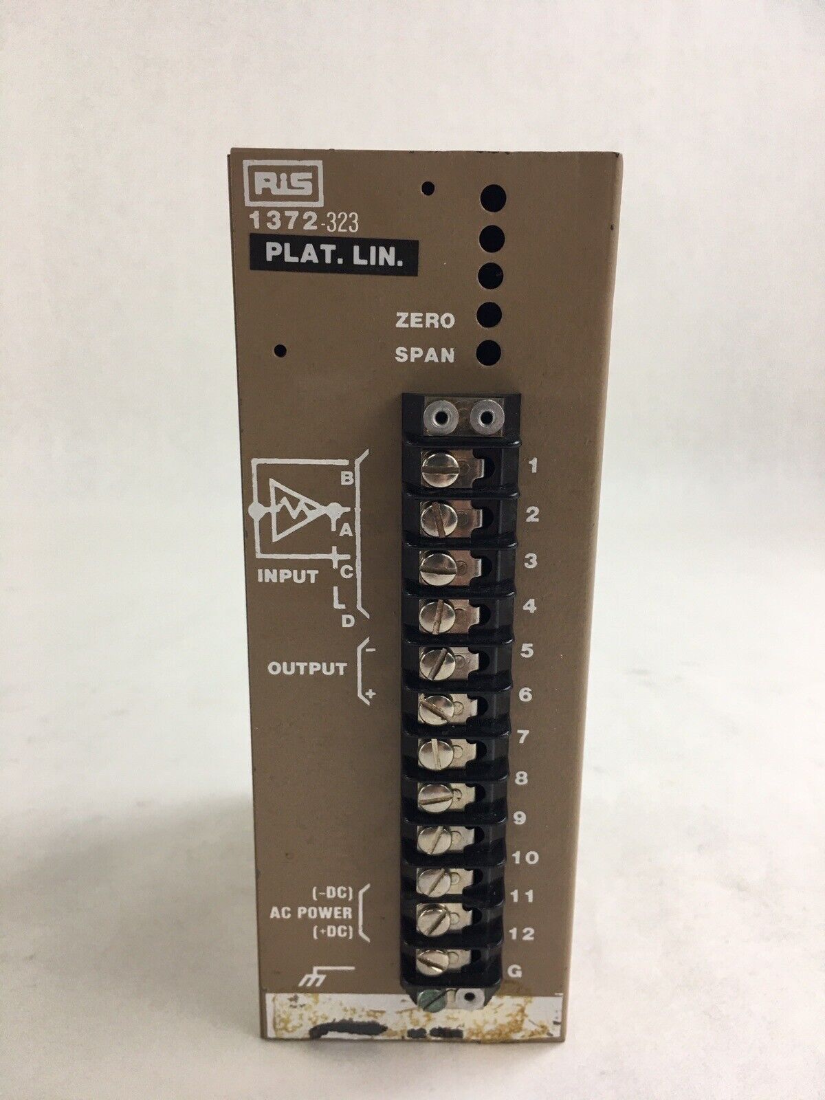 Ris SC-1372-323-3P Isolated Rtd Transmitter 4-20MA 115 VAC 4W 200 Ohm Untested