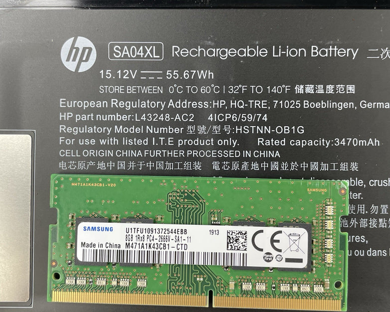 HP Envy x360 15.6" i7-8565U 1.80 GHz 8 GB RAM No SSD/OS/AC - READ