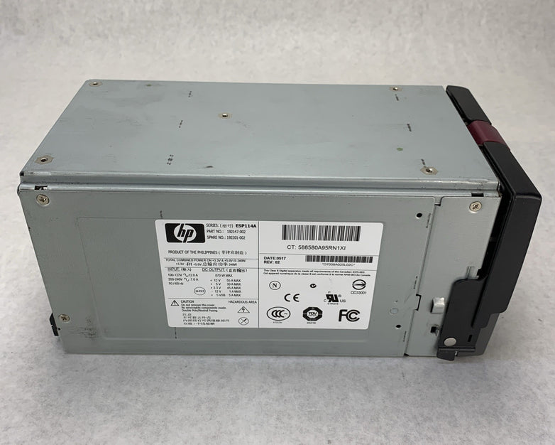 HP  Proliant ESP114A 870W Hot-Plug AC Redundant Power Supply 192147-002