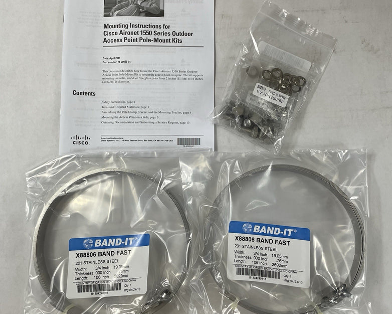 Cisco AIR-ACCPMK1550 Aironet 1550 Outdoor Access Point Pole-Mount Kit