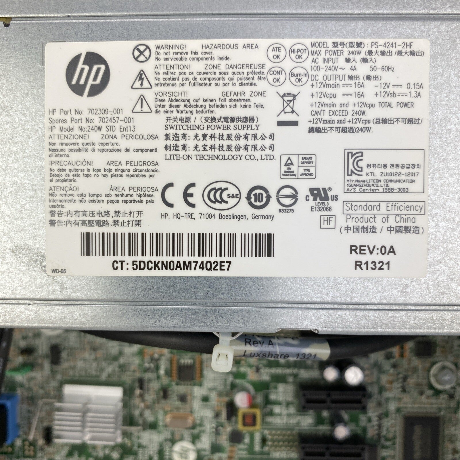 HP ProDesk 600 G1 SFF Intel Core i7-4770 3.40GHz 1x8GB RAM DVDRW No HDD OS