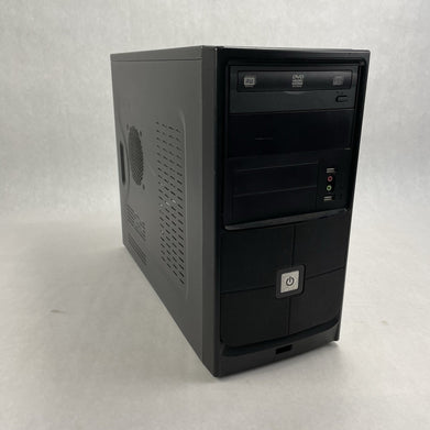 Retro Black mATX Computer Chasis w/ 285 Power Supply Barebones