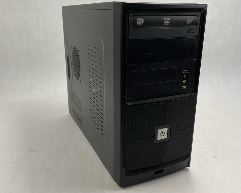 Retro Black mATX Computer Chasis w/ 285 Power Supply Barebones