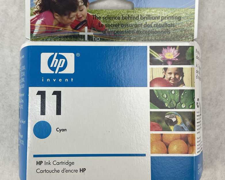 Genuine C4836AN HP 11 Ink Cartridge 1100 1200 2200 Cyan Sealed Box Lot of 3