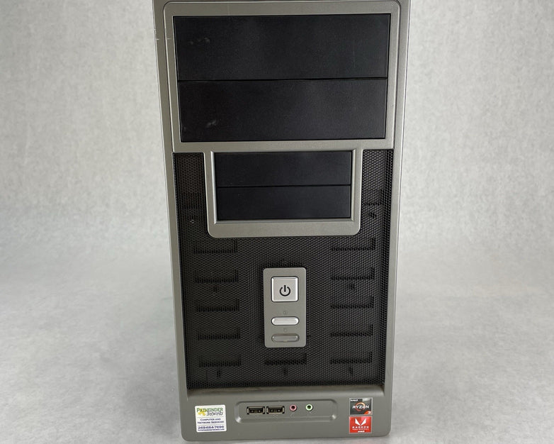 Vintage Retro Black Sleeper Build mATX Case Barebones 300w Power Supply