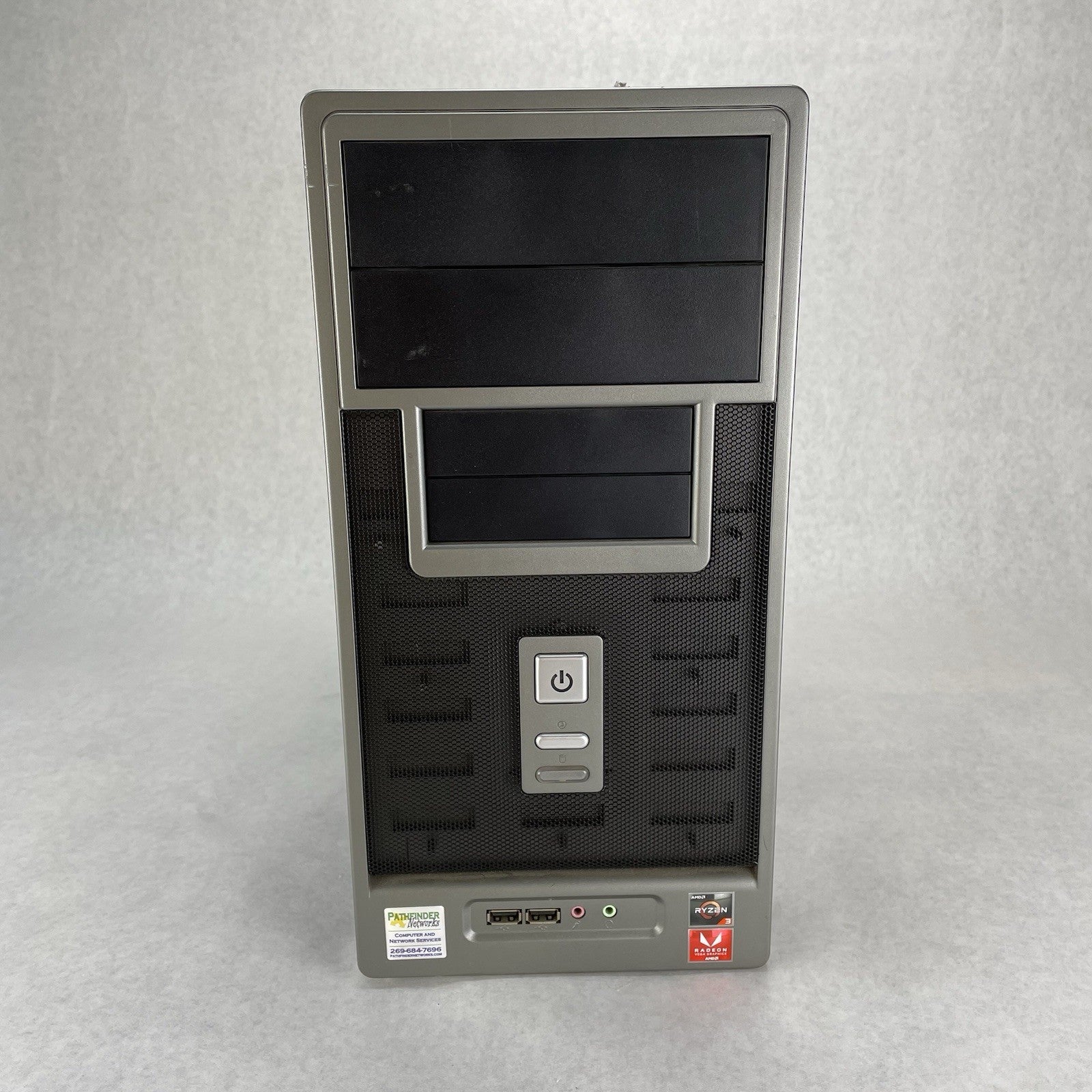 Vintage Retro Black Sleeper Build mATX Case Barebones 300w Power Supply