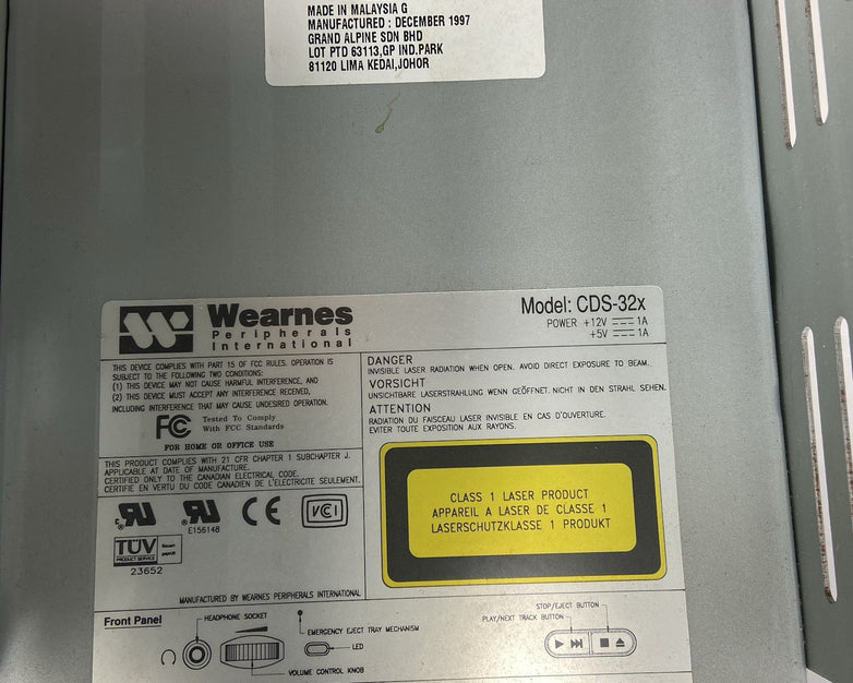 Vintage Zeos Pantera AT Full Tower Computer Case HIPRO HP-300 PP 300W AT PSU