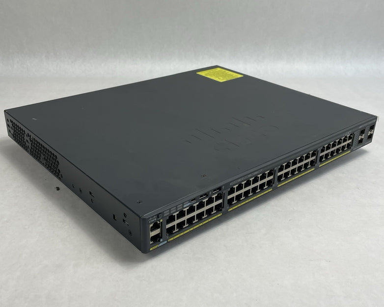 Cisco WS-C2960X-48FPS-L  V07 48 port GIG POE+ Switch Tested & Reset No Rack Ears