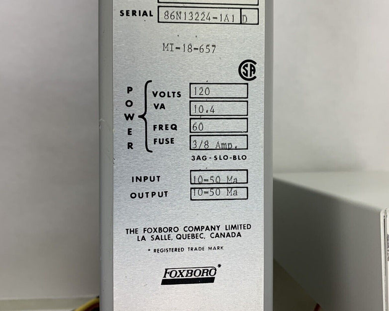 Lab-Volt 3625-30 Industrial Inverse Current Repeater 120 VAC Untested
