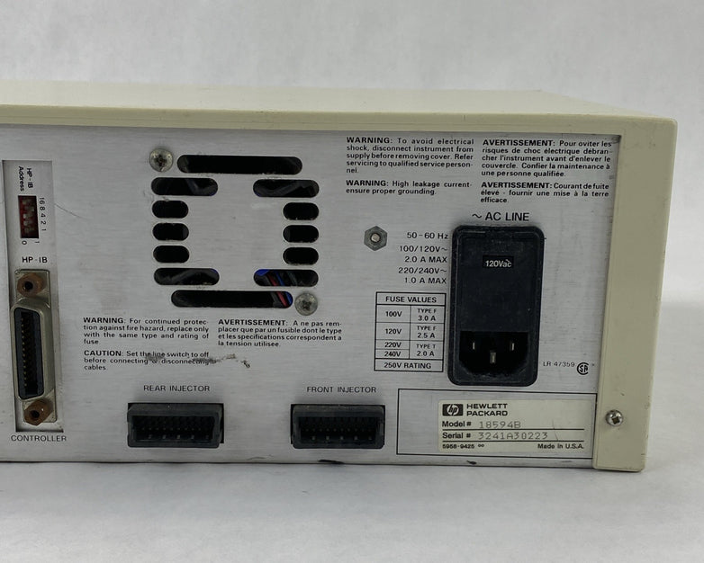HP 18594B 7673 Autosampler Controller Module w/ Power Cord