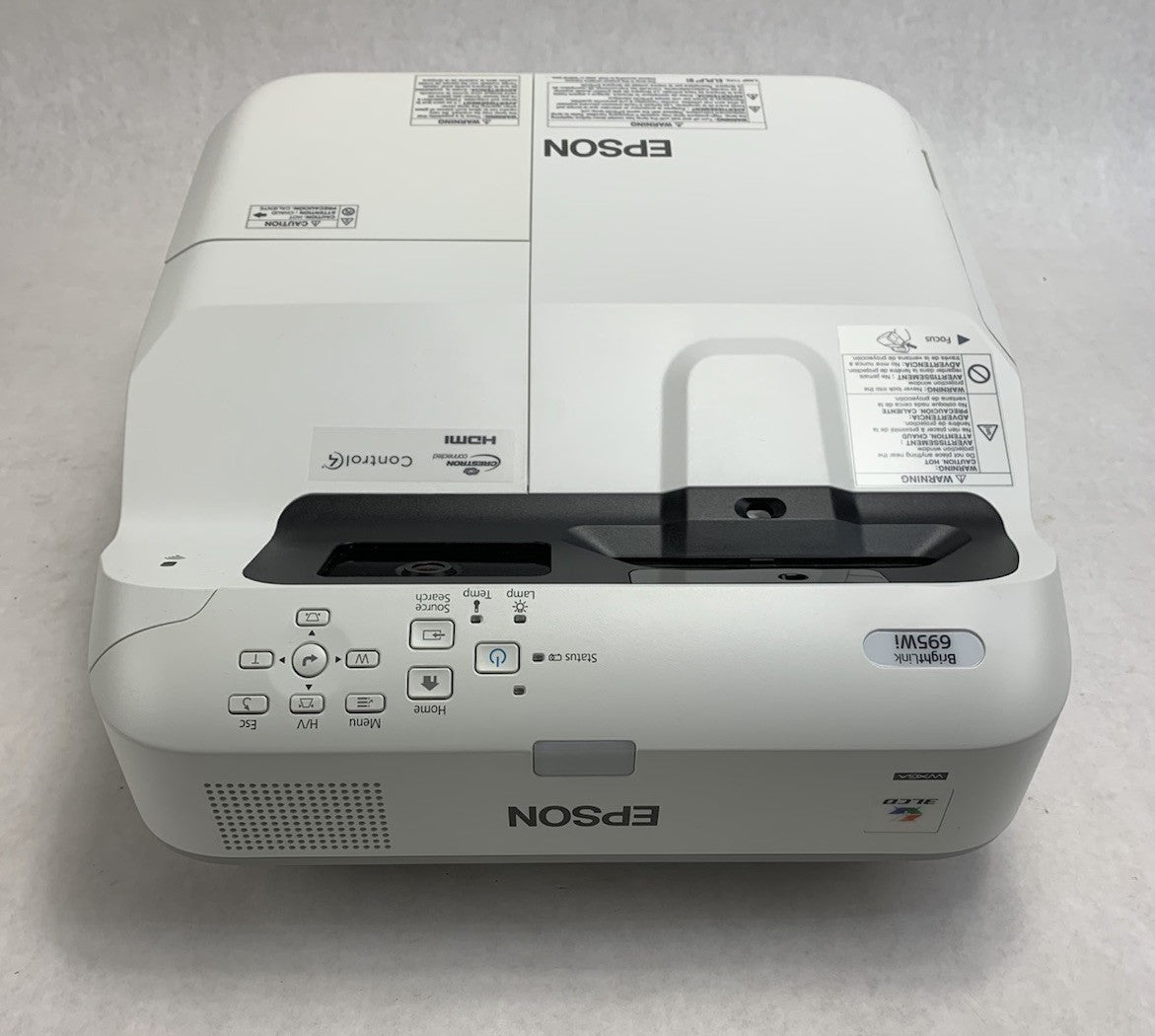 Epson PowerLite 695Wi H740A LCD Lamp Projector 883 Lamp Hours - No Remote3