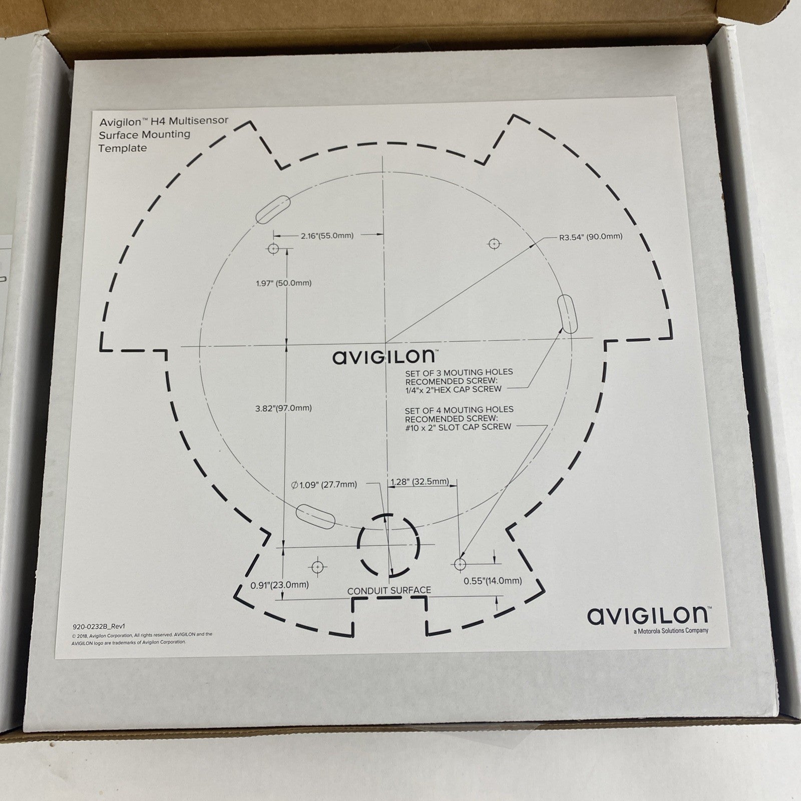Avigilon H4AMH-AD-DOME1 Surface Mounting Bracket5