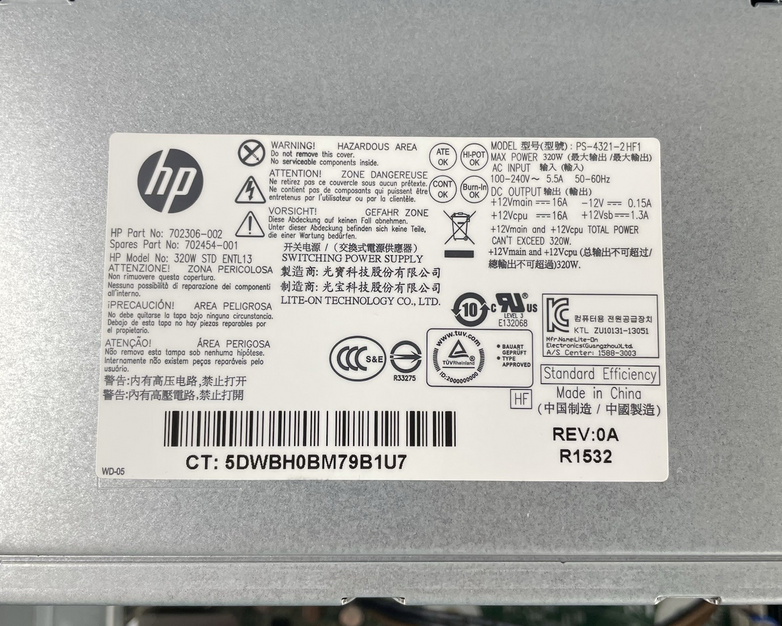 HP ProDesk 600 G1 MT Intel i5-4590 3.30 GHz 8 GB RAM No HDD/OS