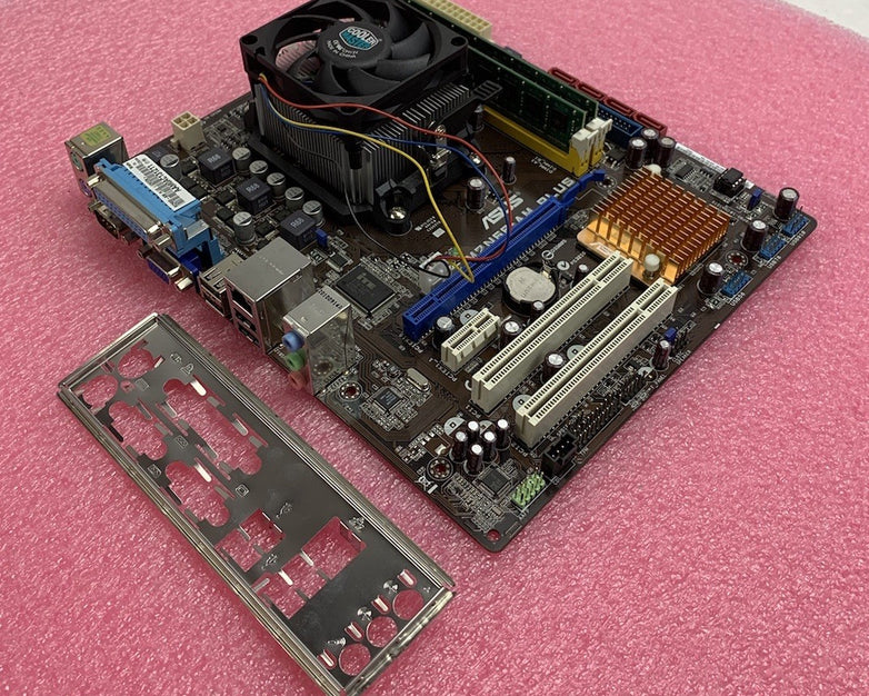 Asus M2N68-AM Motherboard AMD Phenom 9750 2.4GHz 4GB RAM w/ Shield