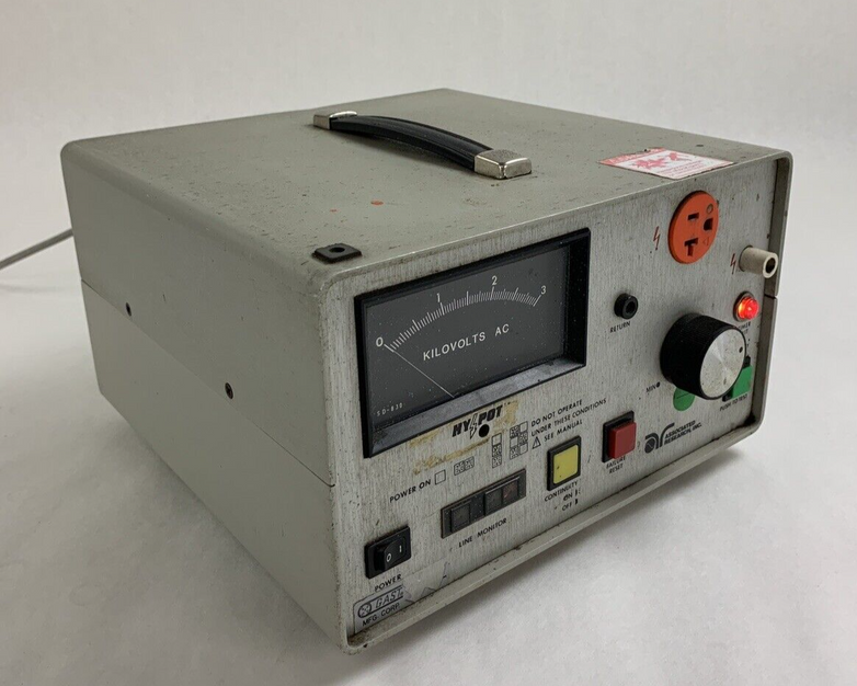 Associated Research 4040AT AC/DC Hypot Ground Continuity Test Set Power Tested