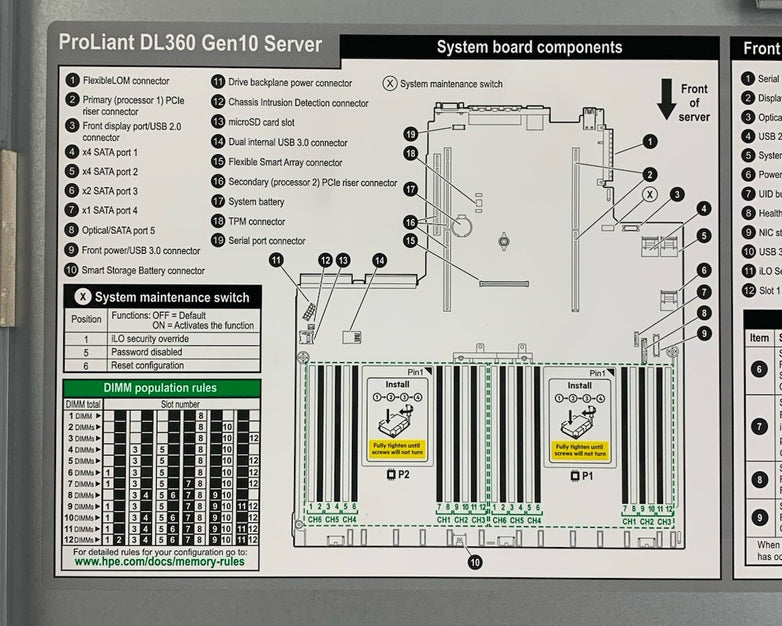 HP ProLiant DL360 Gen 10 Server 1x Xeon Silver 4112 2.6GHz 16GB RAM No HDD/OS