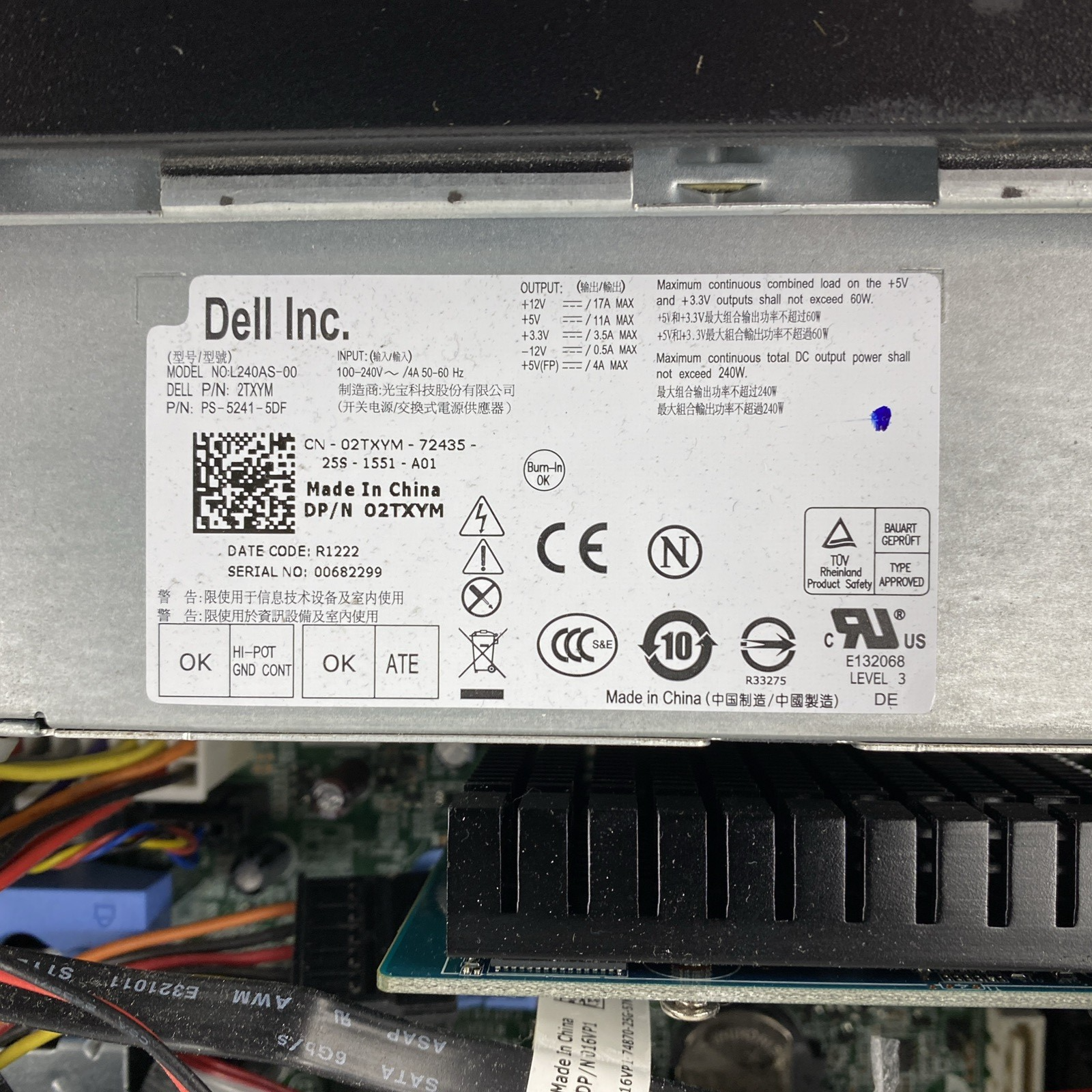 Dell OptiPlex 990 SFF Intel Core i5-2400 3.10GHz 4GB RAM No HDD No OS