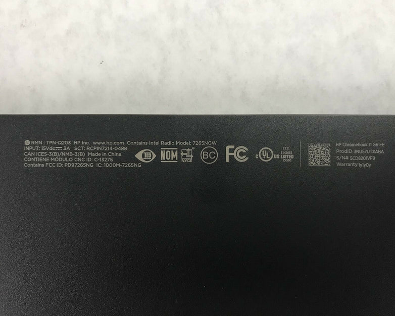 HP 11 Chromebook Gray Bottom Cover L14901-001