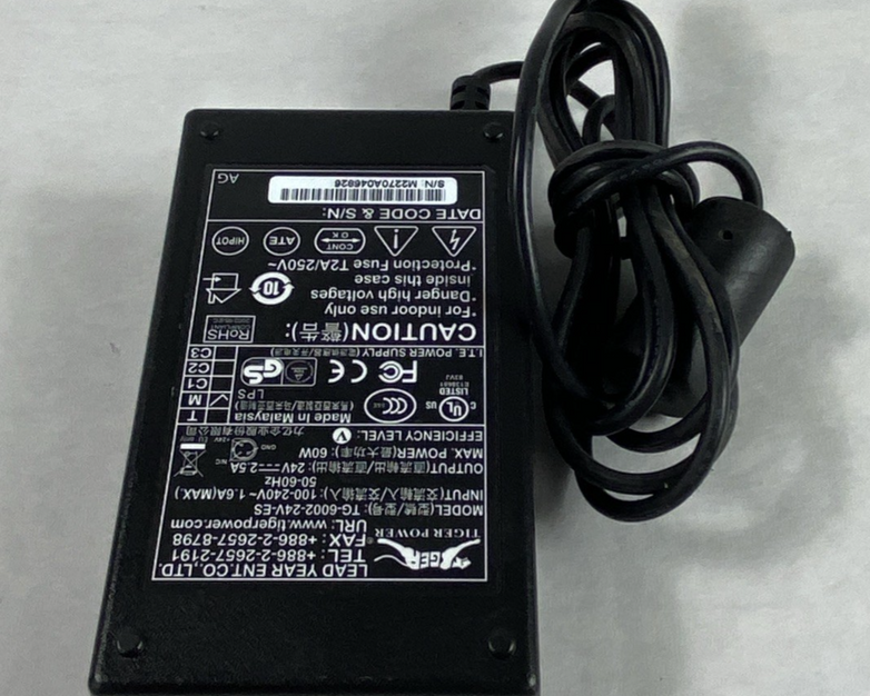 Tiger Power TG-6002-24V-ES AC Adapter (Lot of 5)