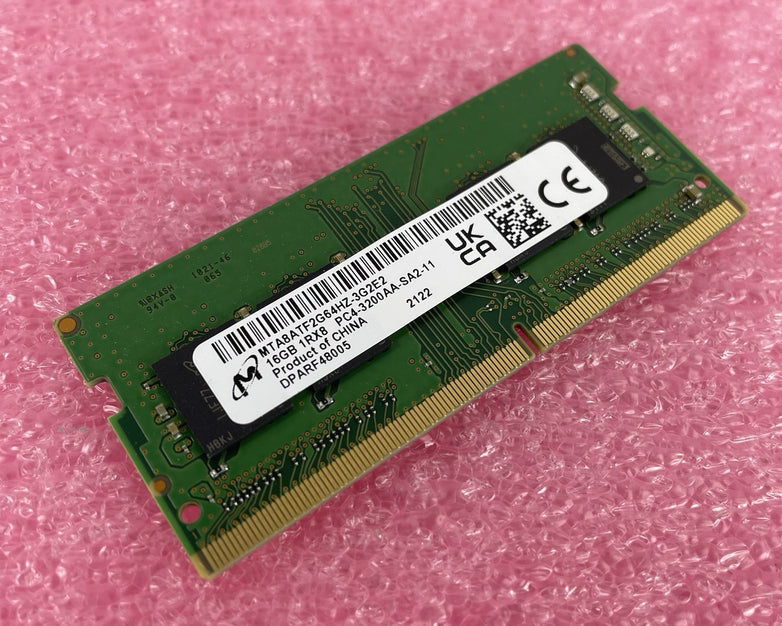 Micron 16GB DDR4 3200MHz SODIMM Laptop RAM MTA8ATF2G64HZ-3G2E3