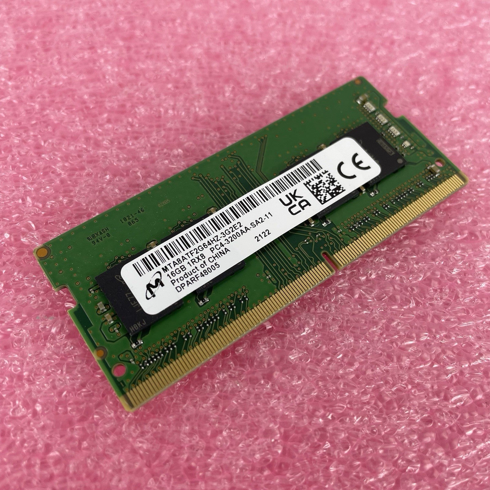 Micron 16GB DDR4 3200MHz SODIMM Laptop RAM MTA8ATF2G64HZ-3G2E30