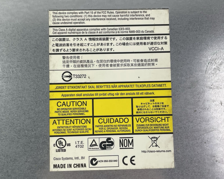 Cisco WS-C2960G-48TC-L 48-Port V01 Tested and Reset