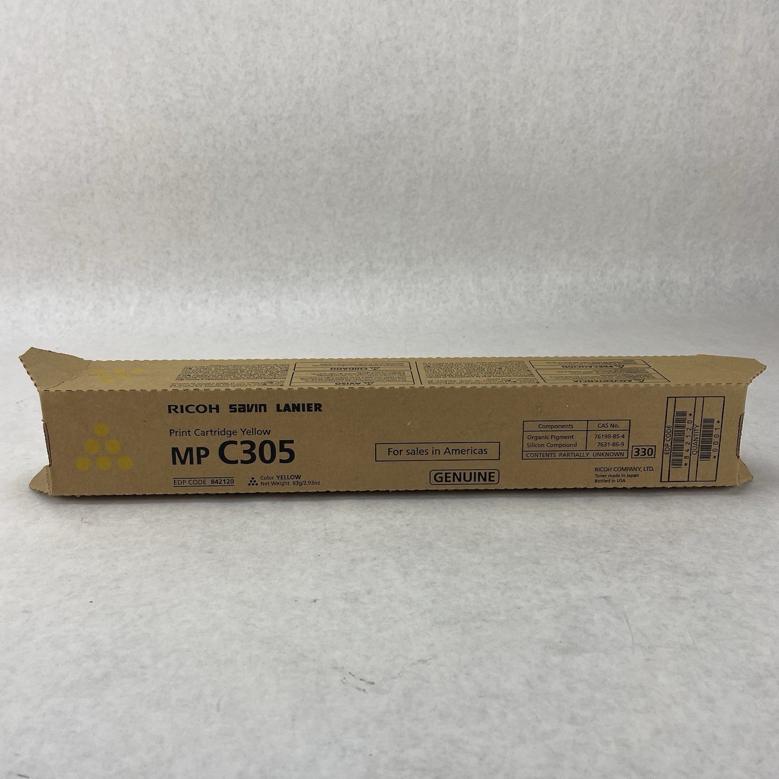 Ricoh MP C305 Genuine Yellow Toner Print Cartridge Lot of 21