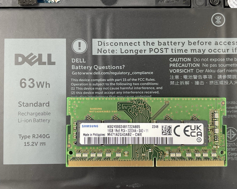 Dell Latitude 5520 15.6" i5-1135G7 2.40 GHz 8 GB RAM No SSD/OS/AC - Bezel READ