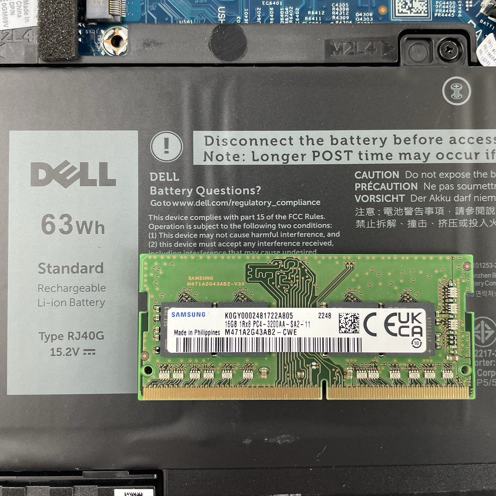 Dell Latitude 5520 15.6" i5-1135G7 2.40 GHz 8 GB RAM No SSD/OS/AC - Bezel READ20