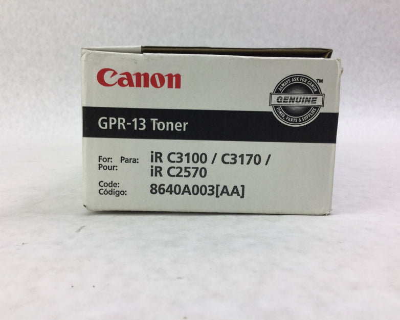 Genuine Canon GPR-13 Black Toner 8640A003  NIB