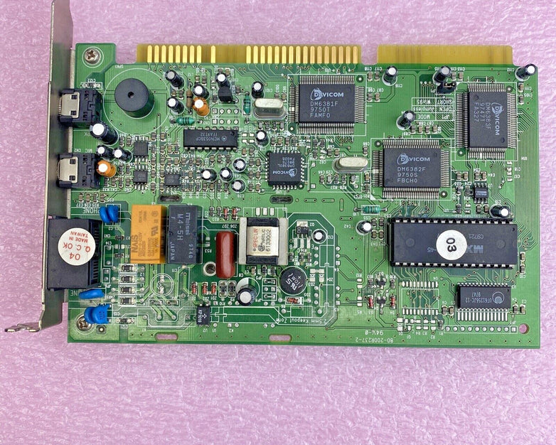 Dynamode V1433VQH-U 8-Bit ISA 33.6Kbps V.34 Voice Modem Card