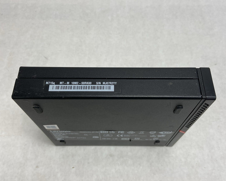 Lenovo ThinkCentre M715Q Micro AMD Pro A6-9500E 3GHz 4GB RAM No ACHDDOS