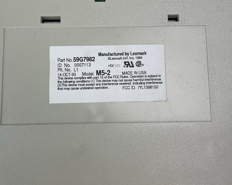 Vintage Lexmark (IBM) Model M5-2 Clickety Keyboard Open Box