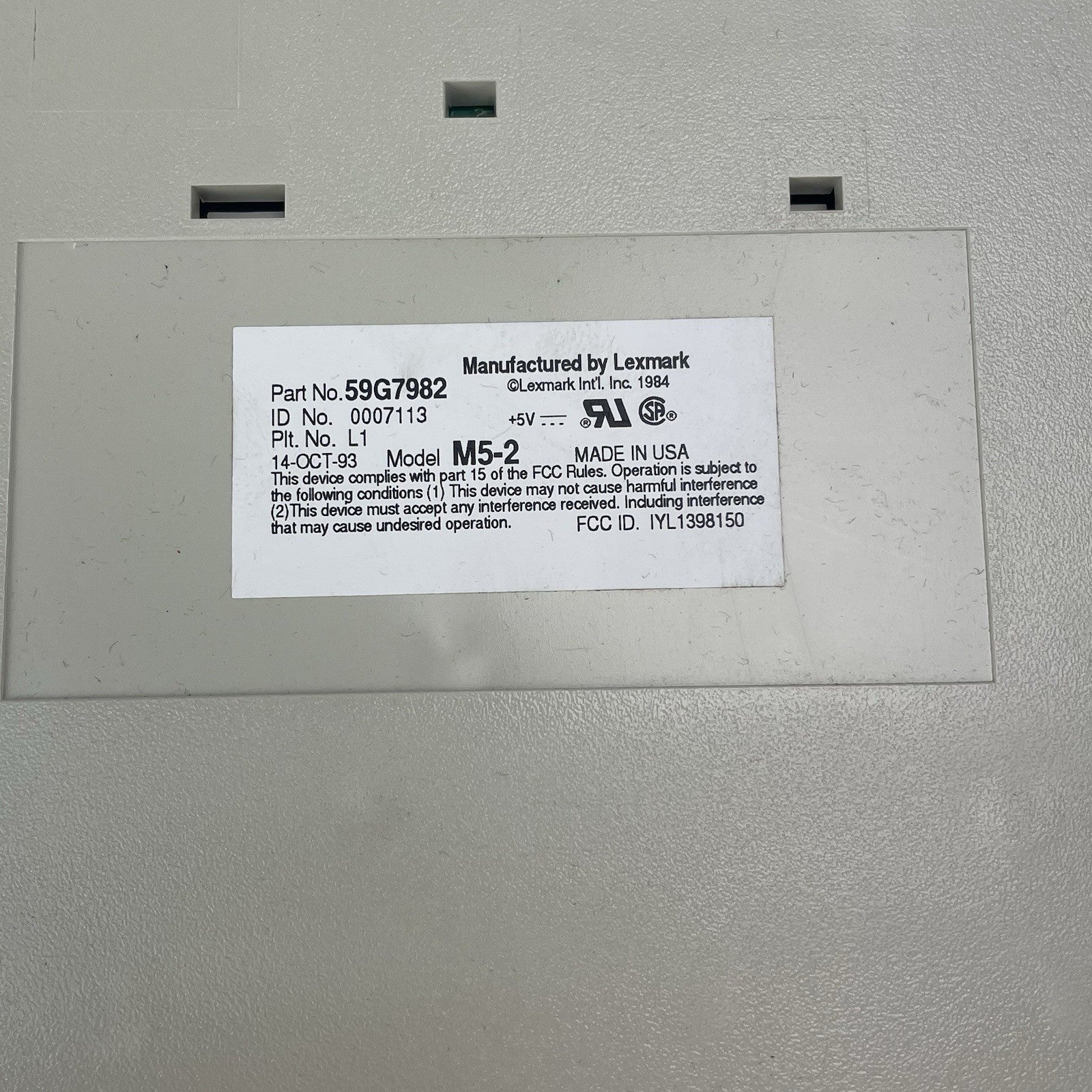 Vintage Lexmark (IBM) Model M5-2 Clickety Keyboard Open Box7