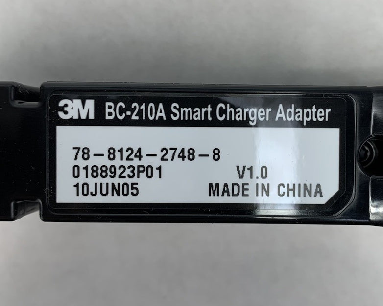 3M BC-100 Smart Battery Charger Power Base w/ BC-210A Smart Charger Adapter