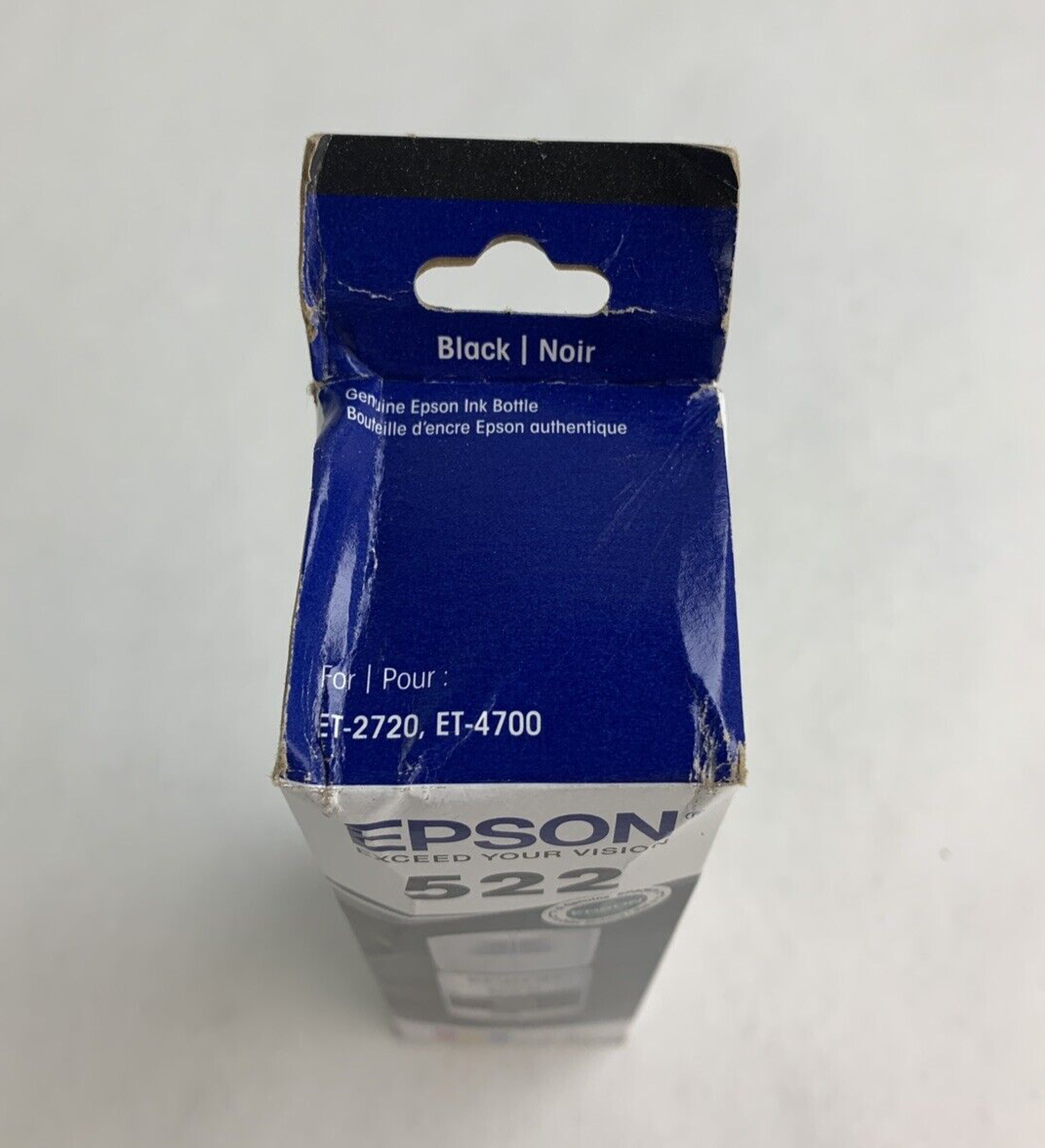 Epson 522 Ecotank T522120-S Black Ink Bottle 65mL Exp 02/2026 OEM Sealed
