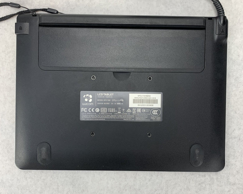 Wacom DTU-1141B 10.1" Full HD Drawing Tablet w/ Cord - Tested Screen Damage