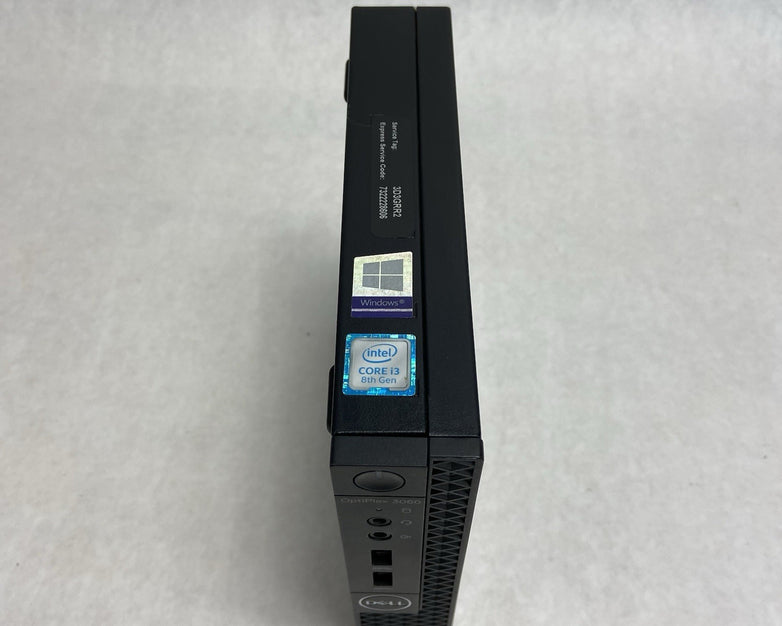Dell Optiplex 3060 Micro Intel Core i3-8100T 3.1GHz 8GB RAM w/AC No HDD/OS