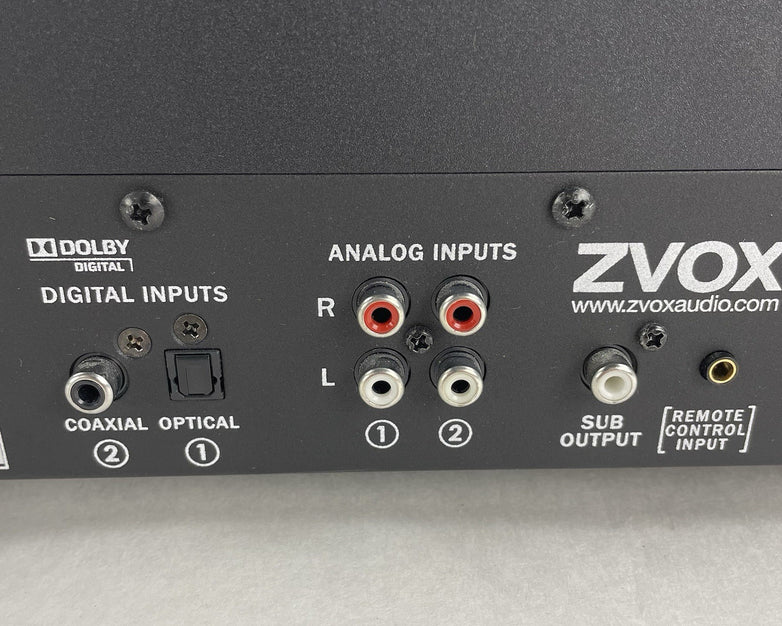 ZVOX 580 Sound Bar Sound Base Cabinet Box Subwoofer Sound System TV Platform Blk