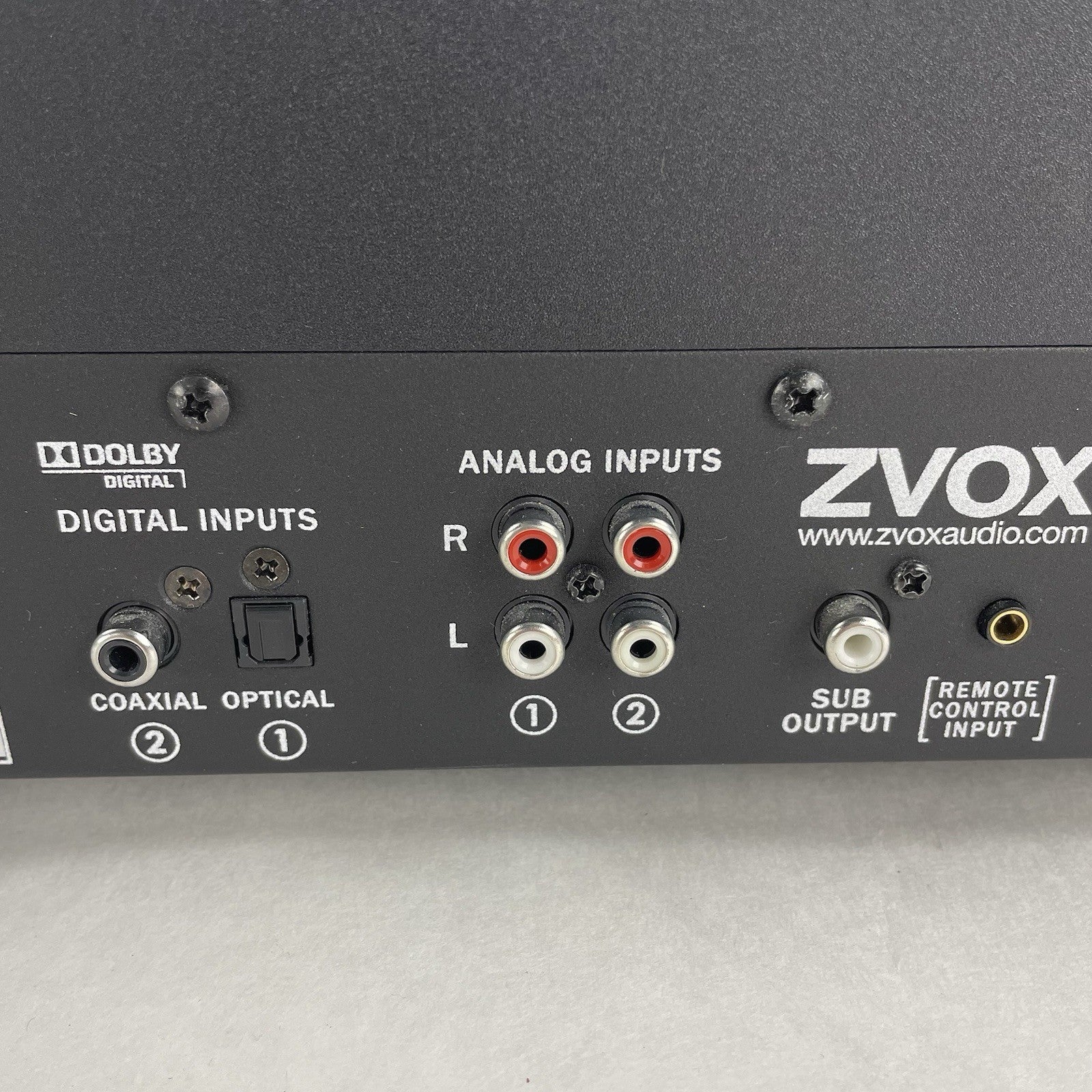 ZVOX 580 Sound Bar Sound Base Cabinet Box Subwoofer Sound System TV Platform Blk