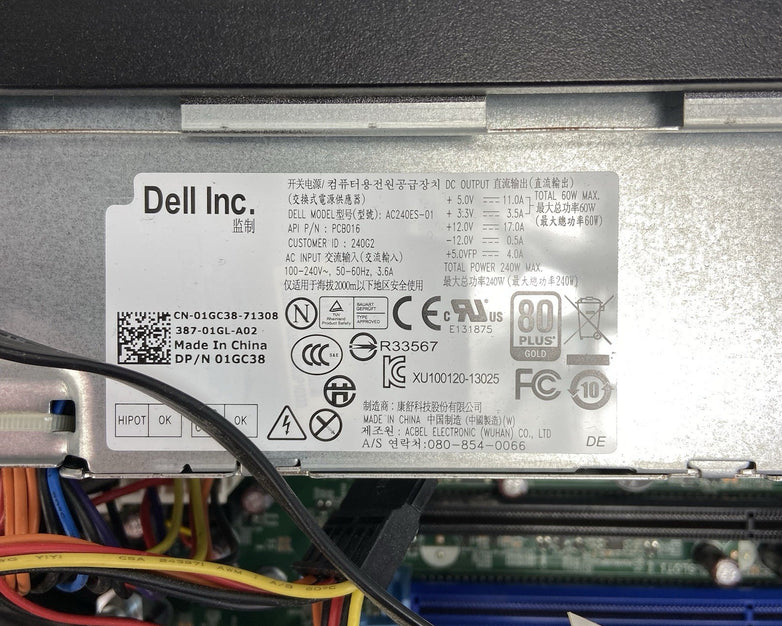 Dell Optiplex 7010 SFF Intel Core i5-3470 3.2GHz 4GB RAM No HDD No OS