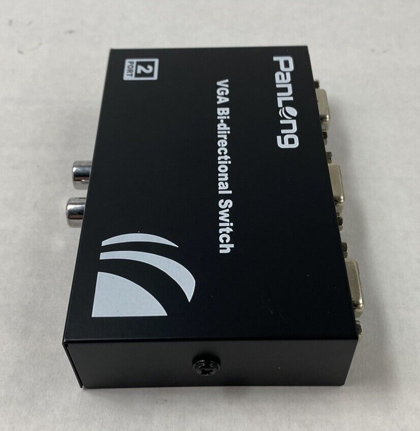 Lot of 2 Panlong 2 Port VGA Switch 2x1 VGA Switch 1920x1440