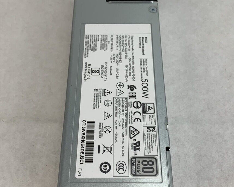 HP HSTNS-PD40-1 500W Power Supply 865399-101