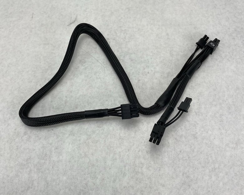 PCI-E 8-pin to 2x 6+2-pin (6-pin/8-pin) Power Splitter Cable PCIE Lot of 4