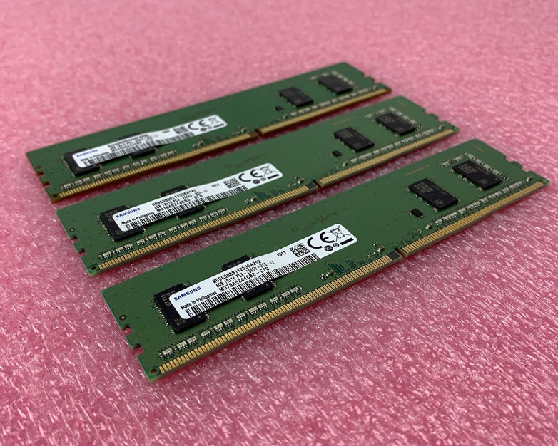 Samsung M738A5244CB0-CTD PC4-2666V-UC0-11 4GB 1Rx16 Desktop Memory RAM Lot of 3
